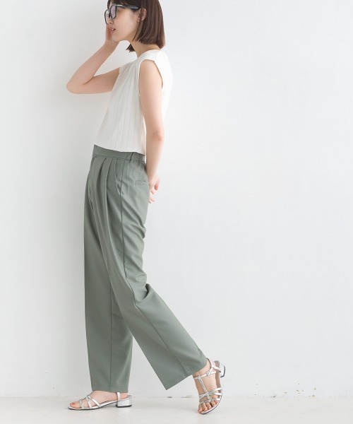 OMNES(オムネス)の「TRストレッチタックテーパードパンツ(その他パンツ・レディース・ピンク/モスグリーン/モカ/ブラック/グレー・LARGE/MEDIUM/X-LARGE)」の22枚目の写真