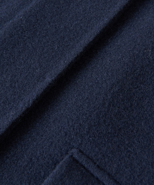 RIVE DROITE（リヴドロワ）の「メンズライクディティールが魅力/ステンカラーオーバーサイズリバーコート（ステンカラーコート・レディース・ネイビー/キャメル・FREE）」の14枚目の写真