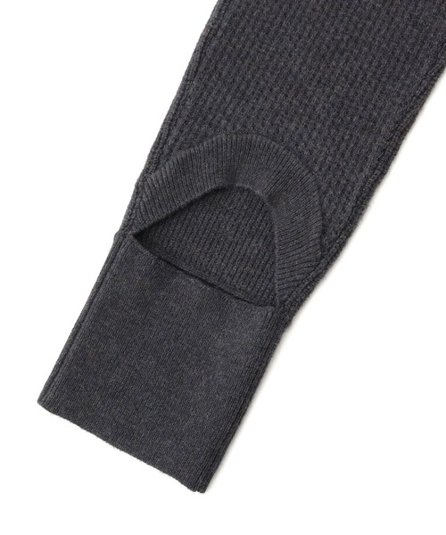 NERGY（ナージー）の「ニットレッグウォーマー（レッグウォーマー・レディース・ブルー/チャコールグレー・FREE）」の3枚目の写真