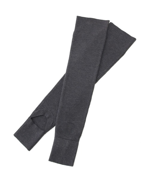 NERGY（ナージー）の「ニットレッグウォーマー（レッグウォーマー・レディース・ブルー/チャコールグレー・FREE）」の6枚目の写真