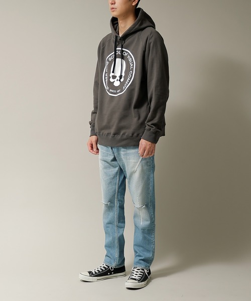 NUMBER (N)INE（ナンバーナイン）の「SCHOOL OF VISUAL COMEDY PULLOVER HOODIE（パーカー・メンズ・ダークグレー/ブラック/トップグレー・2/3/4）」の12枚目の写真