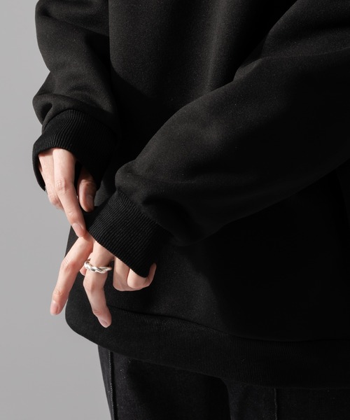 Adoon plain（アドーンプレーン）の「【Adoon plain】フラワーバックプリントスウェット（スウェット・メンズ・ブラック/オフホワイト・LARGE/MEDIUM）」の20枚目の写真