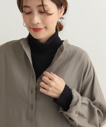 テレコタートルネックTシャツ