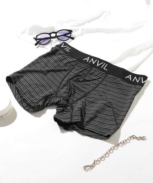 セール】【ANVIL】ナイロンボーダーボクサーパンツ ANV0606 MURS