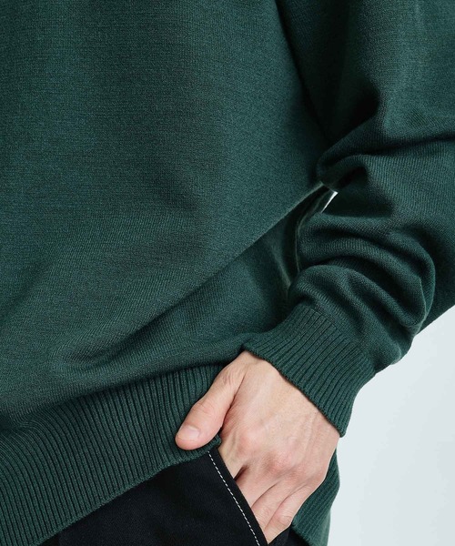 PUBLIC TOKYO(パブリックトウキョウ)の「〈ユニセックス / フリーサイズ〉ウールオーバータートルニット(ニット/セーター・メンズ・サックスブルー/グリーン/アイボリー/ブラック・FREE)」の6枚目の写真