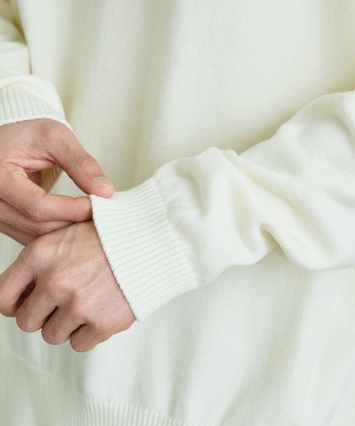 PUBLIC TOKYO(パブリックトウキョウ)の「〈ユニセックス / フリーサイズ〉ウールオーバータートルニット(ニット/セーター・メンズ・サックスブルー/グリーン/アイボリー/ブラック・FREE)」の16枚目の写真