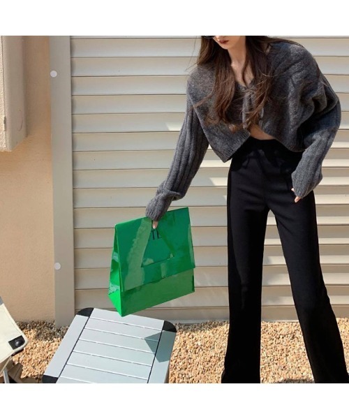 Silly(シリー)の「ハイウエストフレアパンツ(その他パンツ・レディース・ブラック・LARGE/SMALL/MEDIUM)」の3枚目の写真