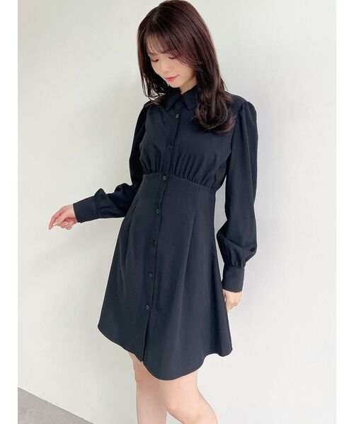 RESEXXY（リゼクシー）の「コルセットシャツワンピース（シャツワンピース・レディース・ブラック/ホワイト/ライトグレー/ピンク・FREE）」の20枚目の写真