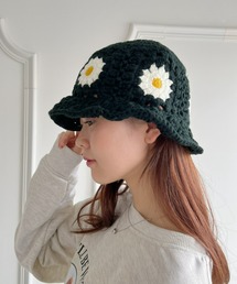 Loueme | フラワークロシェかぎ編みハット(ハット)