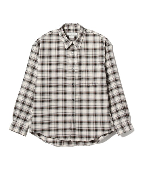 B:MING by BEAMS(ビーミングバイビームス)の「B:MING by BEAMS / ツイル チェック レギュラーカラー シャツ(シャツ/ブラウス・メンズ・ネイビー/ベージュ/グリーン・SMALL/MEDIUM/LARGE/X-LARGE)」の17枚目の写真