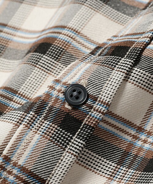 B:MING by BEAMS(ビーミングバイビームス)の「B:MING by BEAMS / ツイル チェック レギュラーカラー シャツ(シャツ/ブラウス・メンズ・ネイビー/ベージュ/グリーン・SMALL/MEDIUM/LARGE/X-LARGE)」の21枚目の写真