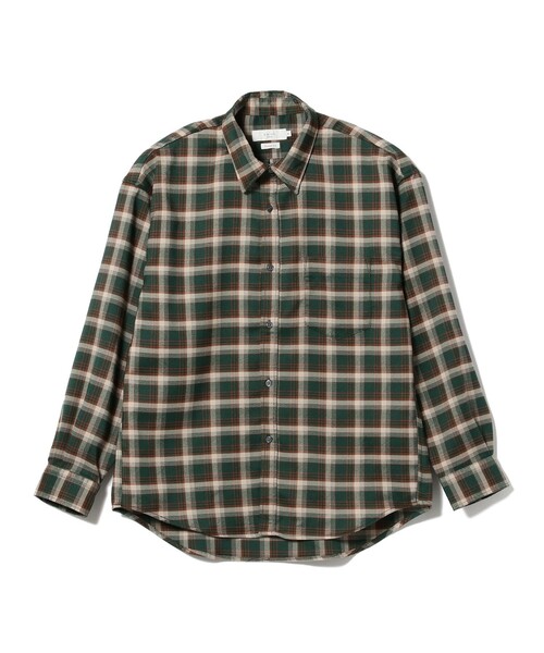 B:MING by BEAMS(ビーミングバイビームス)の「B:MING by BEAMS / ツイル チェック レギュラーカラー シャツ(シャツ/ブラウス・メンズ・ネイビー/ベージュ/グリーン・SMALL/MEDIUM/LARGE/X-LARGE)」の22枚目の写真