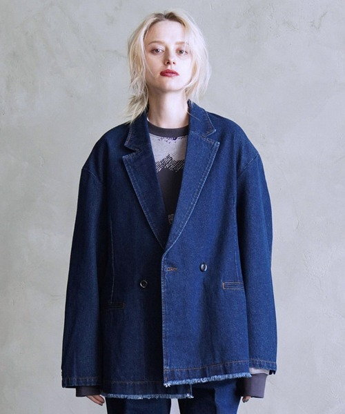 JUNRED（ジュンレッド）の「フリンジデニムルーズジャケット