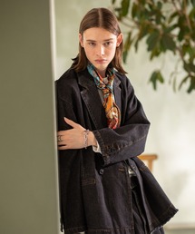 JUNRED | フリンジデニムルーズジャケット(デニムジャケット)