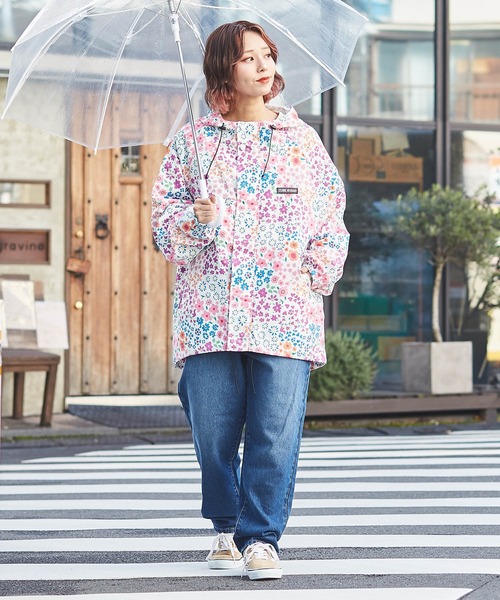 CUBE SUGAR（キューブシュガー）の「撥水加工総柄プリントマウンテンパーカー（マウンテンパーカー・レディース・その他1/その他2/その他3/ブルー系その他/グレー系その他/ピンク系その他・M）」の10枚目の写真