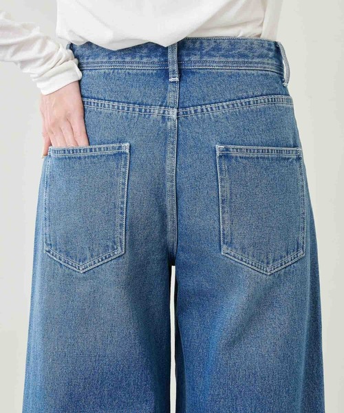 Whim Gazette（ウィムガゼット）の「【THE PAUSE】12オンスワイドデニム（デニムパンツ・レディース・ホワイト/インディゴブルー・26/27/28）」の16枚目の写真