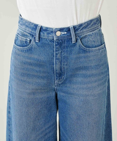 Whim Gazette（ウィムガゼット）の「【THE PAUSE】12オンスワイドデニム（デニムパンツ・レディース・ホワイト/インディゴブルー・26/27/28）」の20枚目の写真