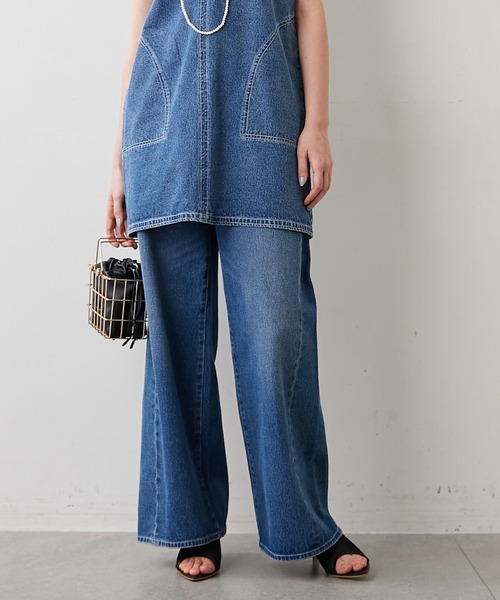 Whim Gazette（ウィムガゼット）の「【THE PAUSE】12オンスワイドデニム（デニムパンツ・レディース・ホワイト/インディゴブルー・26/27/28）」の21枚目の写真