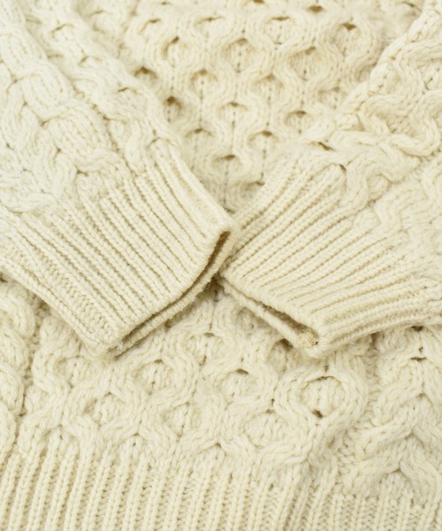 CARRAIG DONN（キャレイグドン）の「【ヴィンテージ古着】CARRAIG DONN / キャレイグ ドン アランニットセーター アイルランド製（ニット/セーター・メンズ・ナチュラル・X-SMALL）」の5枚目の写真