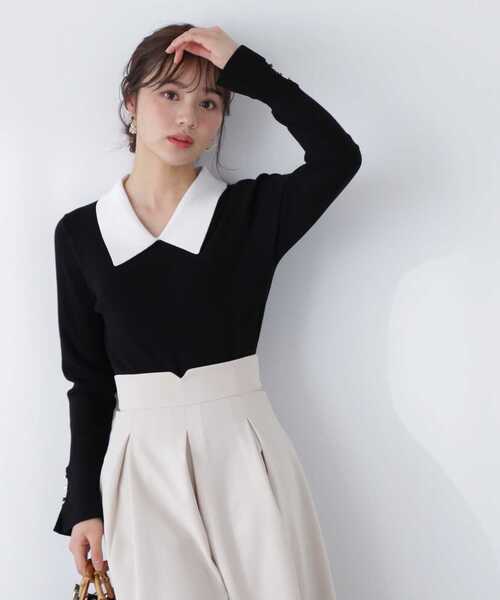 PROPORTION BODY DRESSING（プロポーションボディドレッシング）の「クラシカルカラーニット / 1213170303（ニット/セーター・レディース・グレー/ブラック/オフホワイト・MEDIUM/SMALL）」の16枚目の写真