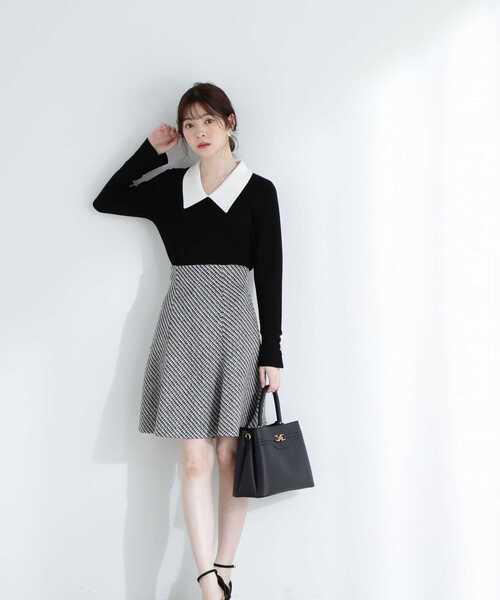 PROPORTION BODY DRESSING（プロポーションボディドレッシング）の「クラシカルカラーニット / 1213170303（ニット/セーター・レディース・グレー/ブラック/オフホワイト・MEDIUM/SMALL）」の10枚目の写真