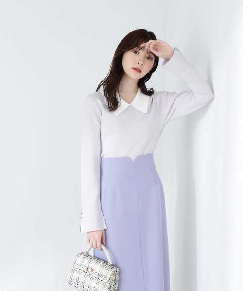 PROPORTION BODY DRESSING（プロポーションボディドレッシング）の「クラシカルカラーニット / 1213170303（ニット/セーター・レディース・グレー/ブラック/オフホワイト・MEDIUM/SMALL）」の17枚目の写真