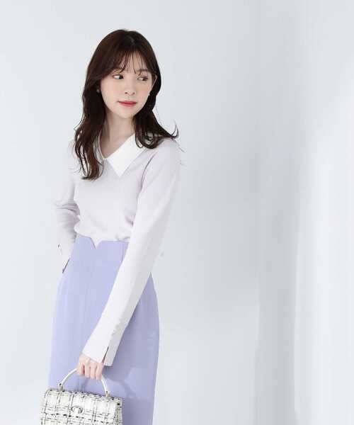 PROPORTION BODY DRESSING（プロポーションボディドレッシング）の「クラシカルカラーニット / 1213170303（ニット/セーター・レディース・グレー/ブラック/オフホワイト・MEDIUM/SMALL）」の20枚目の写真