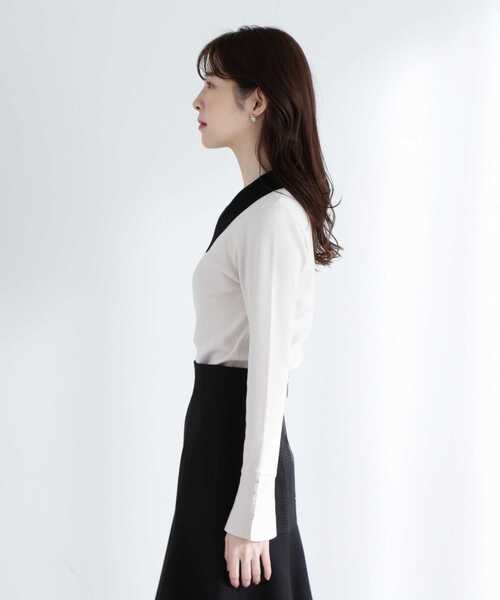 PROPORTION BODY DRESSING（プロポーションボディドレッシング）の「クラシカルカラーニット / 1213170303（ニット/セーター・レディース・グレー/ブラック/オフホワイト・MEDIUM/SMALL）」の15枚目の写真