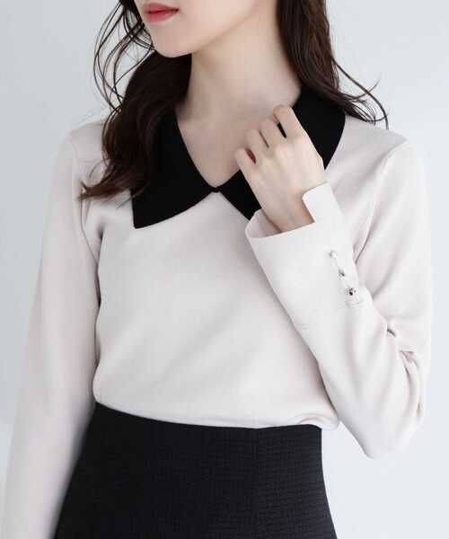 PROPORTION BODY DRESSING（プロポーションボディドレッシング）の「クラシカルカラーニット / 1213170303（ニット/セーター・レディース・グレー/ブラック/オフホワイト・MEDIUM/SMALL）」の12枚目の写真