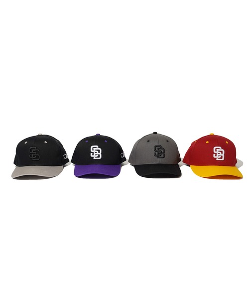 Subciety（サブサエティ）の「2-TONE SNAPBACK CAP（キャップ・メンズ・ブラック×パープル/グレー系その他/バーガンディー/チャコールグレー×ブラック・FREE）」の7枚目の写真