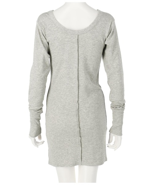 ANAP(アナップ)の「テレコリブアウトシームデザインワンピース(ワンピース・レディース・エメラルド/ブラック/グレー・FREE)」の7枚目の写真