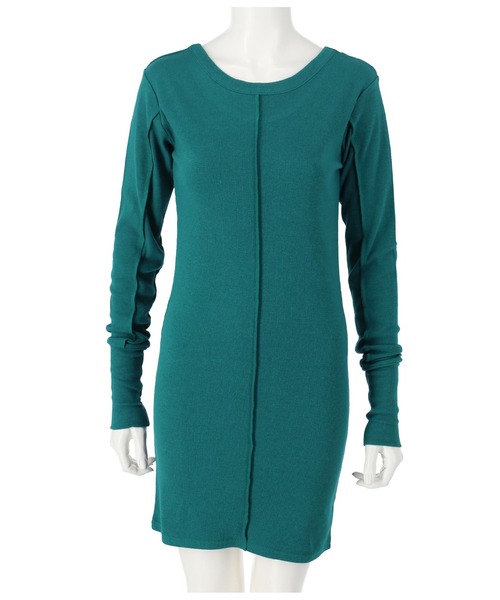 ANAP(アナップ)の「テレコリブアウトシームデザインワンピース(ワンピース・レディース・エメラルド/ブラック/グレー・FREE)」の11枚目の写真