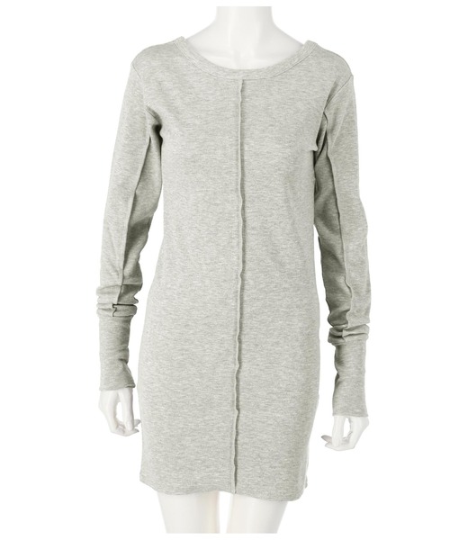 ANAP(アナップ)の「テレコリブアウトシームデザインワンピース(ワンピース・レディース・エメラルド/ブラック/グレー・FREE)」の9枚目の写真