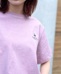 BEVERLY HILLS POLO CLUB | 【BEVERLY HILLS POLO CLUB】リンガークロップドTシャツ 短丈 32877749/32877750(Tシャツ/カットソー)