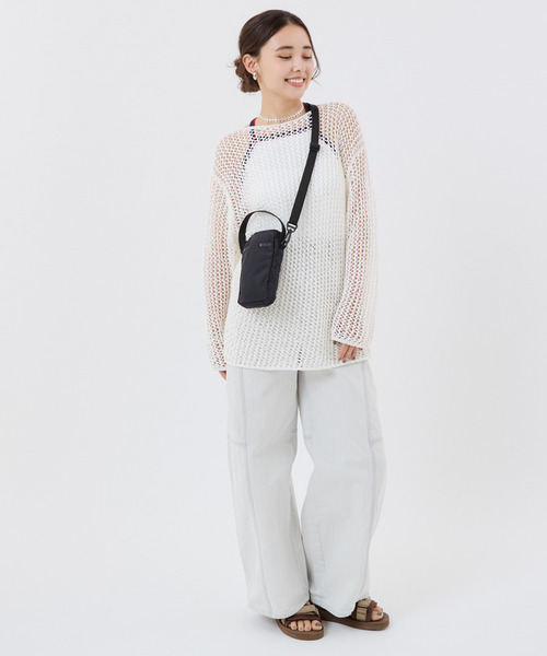 LeSportsac(レスポートサック)の「MINI PHONE CROSSBODY 【日本限定】リサイクルドブラックJP(ショルダーバッグ・レディース・ブラック・FREE)」の3枚目の写真
