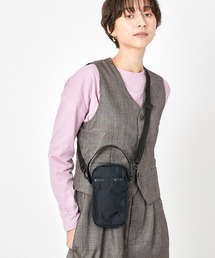 LeSportsac（レスポートサック）の「MINI PHONE CROSSBODY リサイクルドブラックJP（ショルダーバッグ・キッズ）」