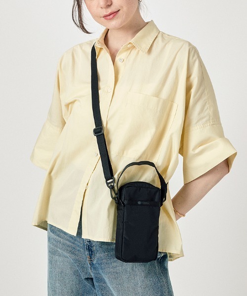 MINI PHONE CROSSBODY リサイクルドブラックJP（ショルダー