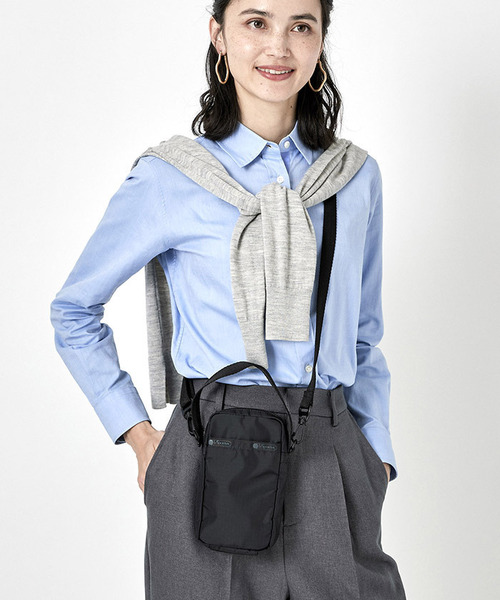 人気★LeSportsac MINI PHONE CROSSBODY★ミニショルダーバッグ MINI PHONE CROSSBODYサンドバークロスデボス（ミニバッグ