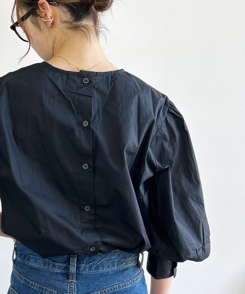 セール】ボリュームスリーブブラウス 長袖 ランタンスリーブ シャツ