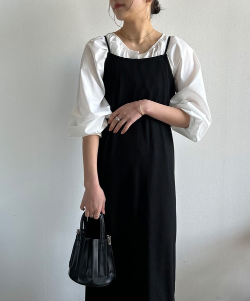 Kotoe（コトエ）の「ボリュームスリーブブラウス 長袖 ランタンスリーブ シャツ ホワイト ブラック（シャツ/ブラウス・レディース・ブラック/ホワイト・M/L）」の3枚目の写真