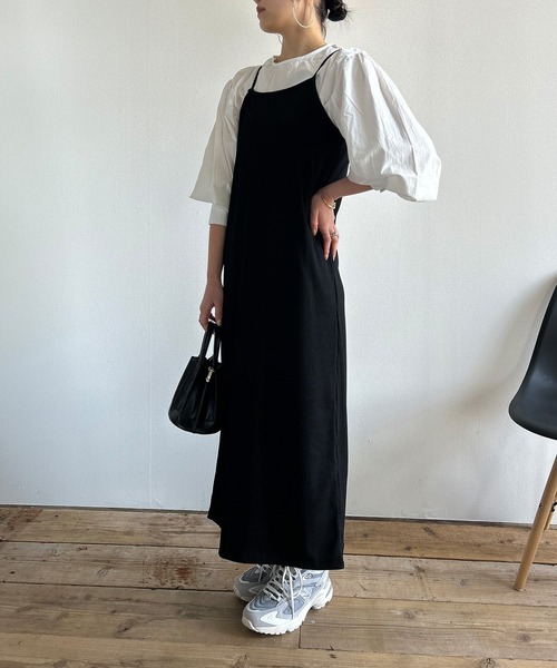 Kotoe（コトエ）の「ボリュームスリーブブラウス 長袖 ランタンスリーブ シャツ ホワイト ブラック（シャツ/ブラウス・レディース・ブラック/ホワイト・M/L）」の5枚目の写真