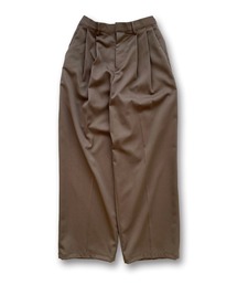 natto（ナット）の「【ユニセックスアイテム】loose silhouette double tuck slacks（スラックス）」