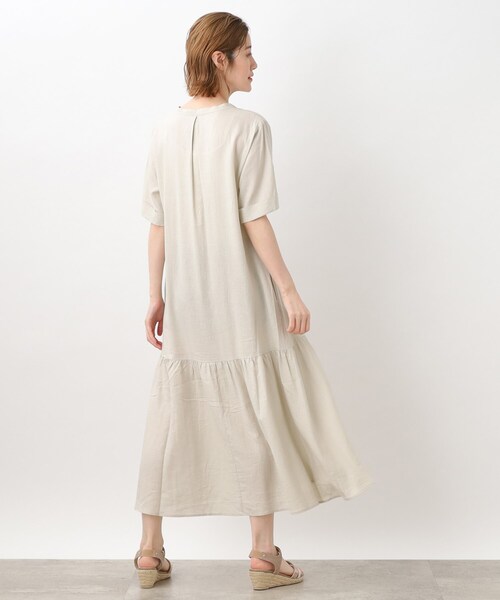 grove(グローブ)の「◆ナチュラル美人!リネン混ヨーロピアンリネンワンピース(ワンピース・レディース・ブラック/ライトベージュ/ブルー/イエロー・02/03/01/04/05)」の13枚目の写真