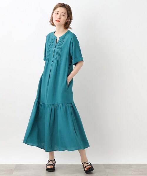 grove(グローブ)の「◆ナチュラル美人!リネン混ヨーロピアンリネンワンピース(ワンピース・レディース・ブラック/ライトベージュ/ブルー/イエロー・02/03/01/04/05)」の19枚目の写真