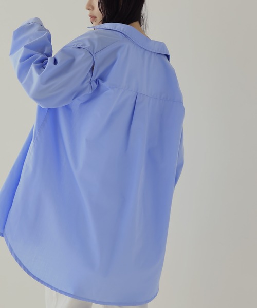 hellam（へラム）の「4WAY アームカットオーバーサイズシャツ（シャツ/ブラウス・レディース・ブラック/オフホワイト/ブルー/イエロー・FREE）」の3枚目の写真