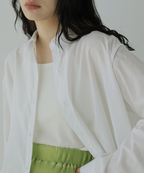 hellam（へラム）の「4WAY アームカットオーバーサイズシャツ（シャツ/ブラウス・レディース・ブラック/オフホワイト/ブルー/イエロー・FREE）」の21枚目の写真