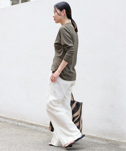 AP STUDIO(エーピーストゥディオ)の「SCENTOF リネンパンツ(ホワイト)(スラックス・レディース・ホワイト・34/36/38/40)」の8枚目の写真