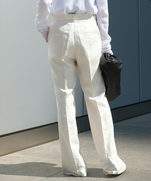 AP STUDIO(エーピーストゥディオ)の「SCENTOF リネンパンツ(ホワイト)(スラックス・レディース・ホワイト・34/36/38/40)」の9枚目の写真
