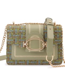 *PARIS*異素材ミックス 2WAY ショルダー バッグ 2WAY】異素材コンビスクエアショルダーバッグ｜BIGI online