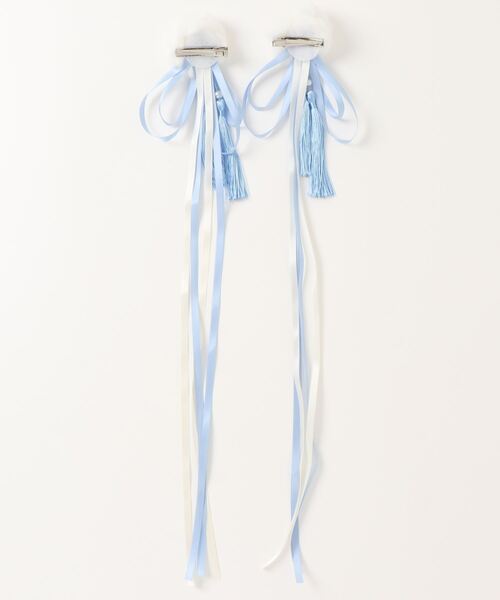 SPINNS（スピンズ）の「【2個セット】チャイナポンポン付きヘア